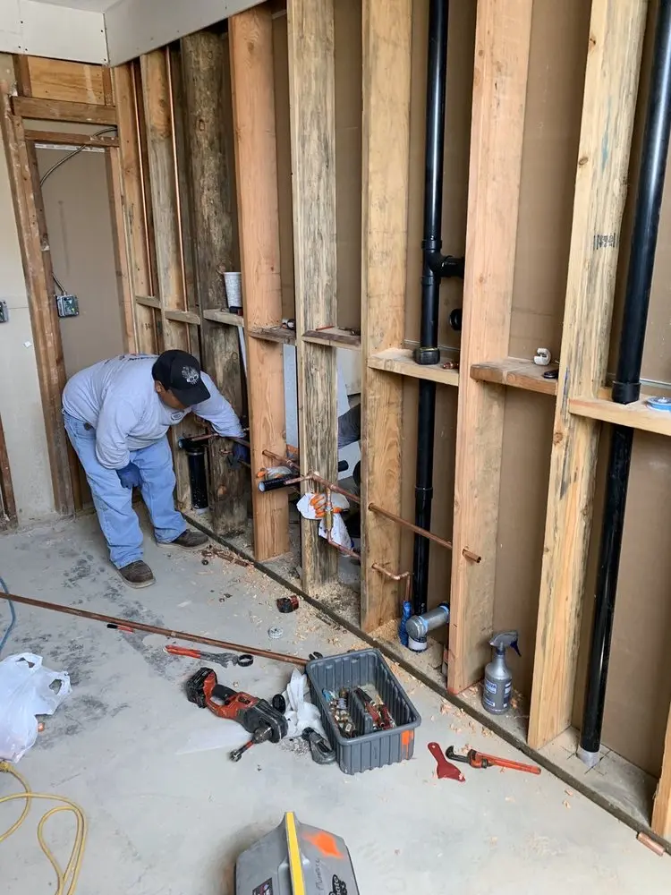 Commercial rough-in plumbing for Water Heater Replacement in Sanford